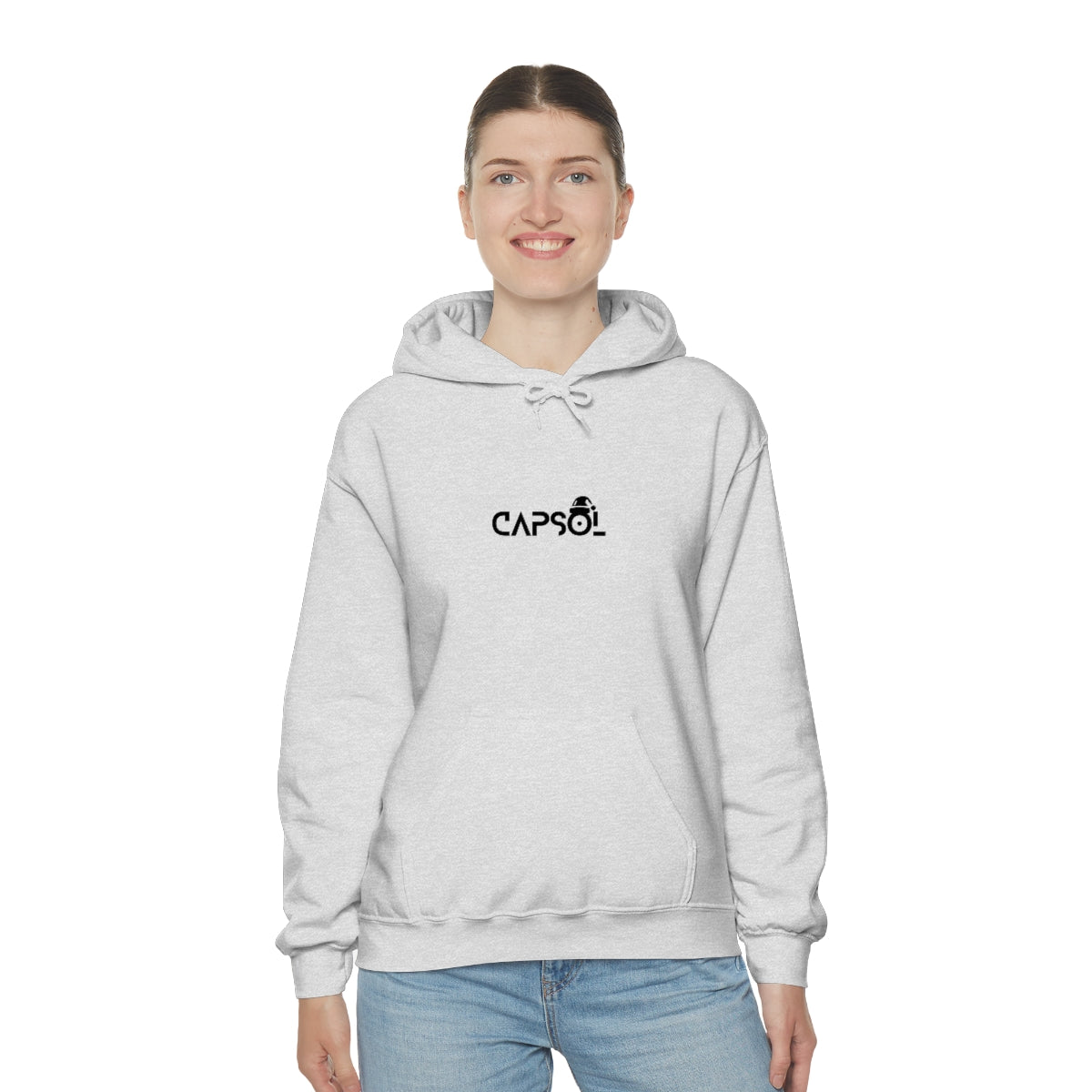 CapSol (front) - black text - XMAS - Unisex Heavy Blend™ Hooded Sweatshirt