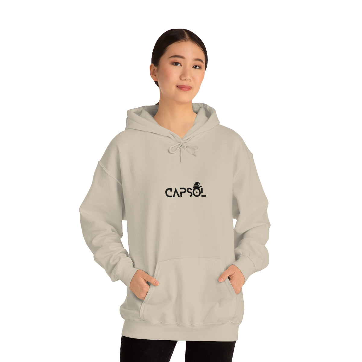CapSol (front) - black text - XMAS - Unisex Heavy Blend™ Hooded Sweatshirt