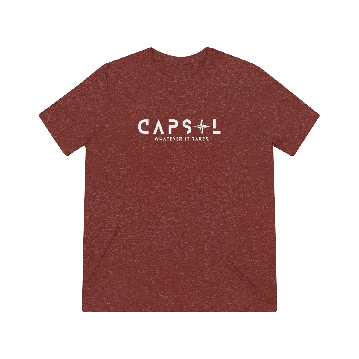 Star - white text - Triblend Tee