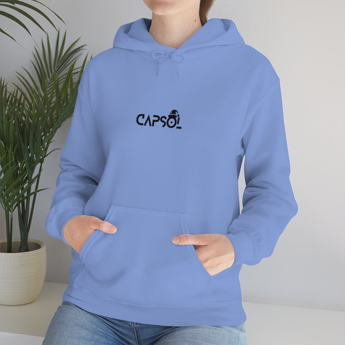 CapSol (front) - black text - XMAS - Unisex Heavy Blend™ Hooded Sweatshirt