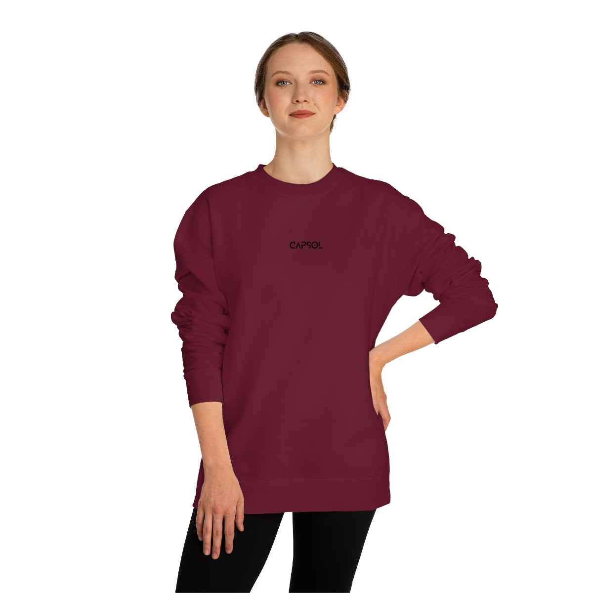 CapSol (front) - black text - Unisex Crew Neck Sweatshirt INDEPENDENT