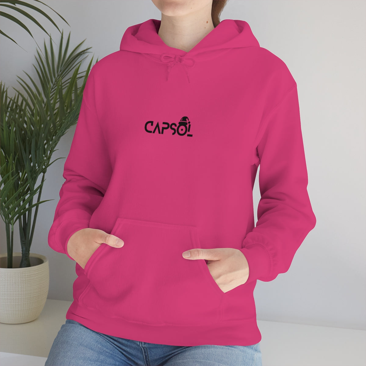 CapSol (front) - black text - XMAS - Unisex Heavy Blend™ Hooded Sweatshirt