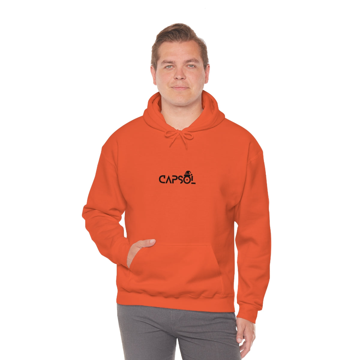 CapSol (front) - black text - XMAS - Unisex Heavy Blend™ Hooded Sweatshirt
