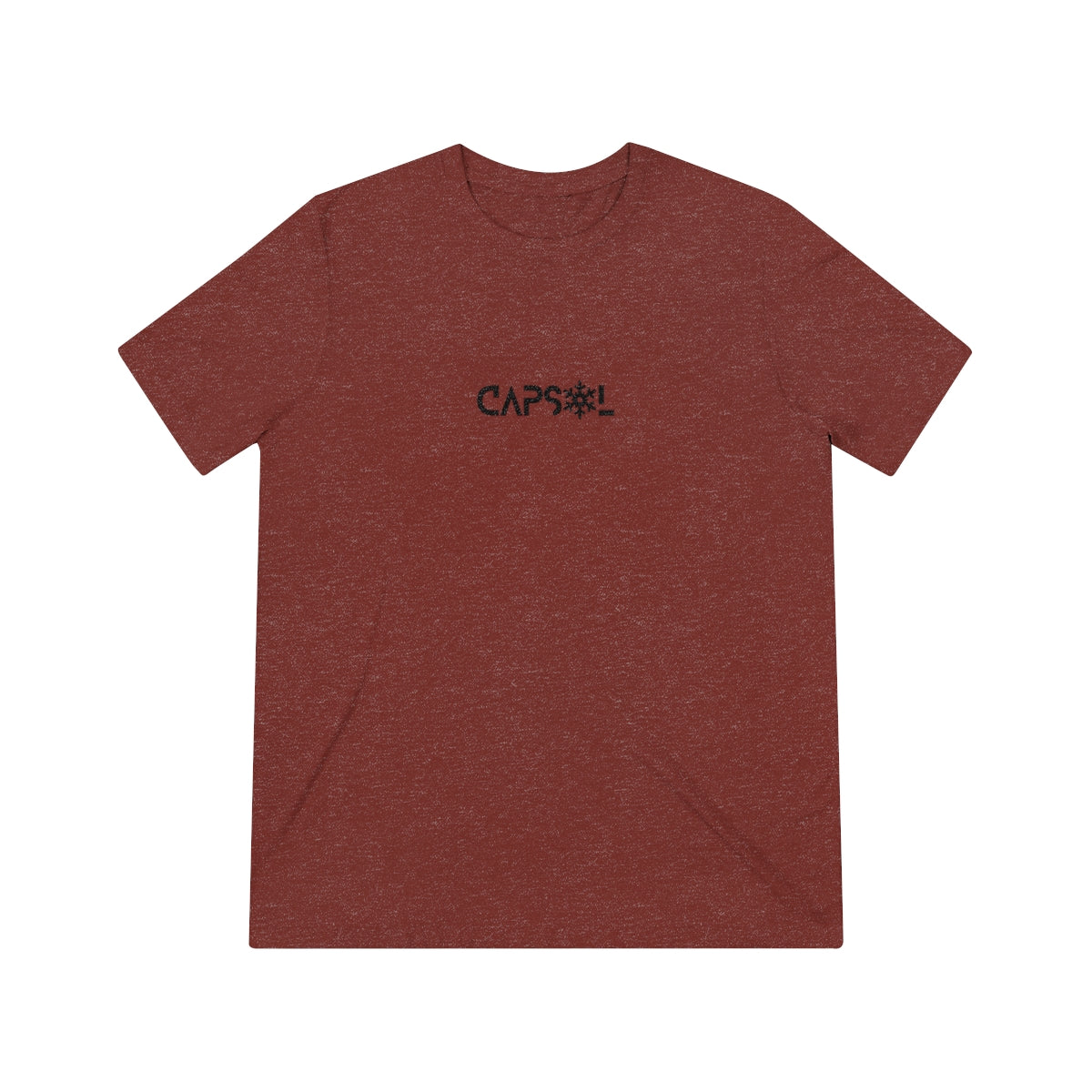 CapSol (front) - black text - SNOWFLAKE - Unisex Triblend Tee
