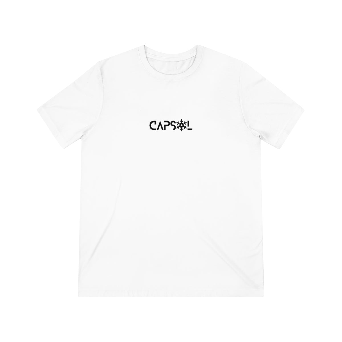 CapSol (front) - black text - SNOWFLAKE - Unisex Triblend Tee