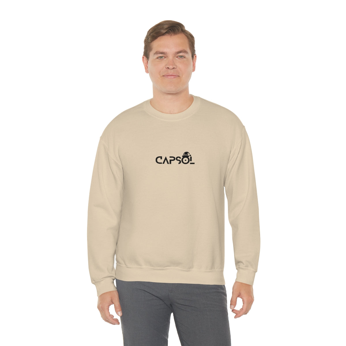 CapSol (front) - black text - XMAS - Unisex Heavy Blend™ Crewneck Sweatshirt