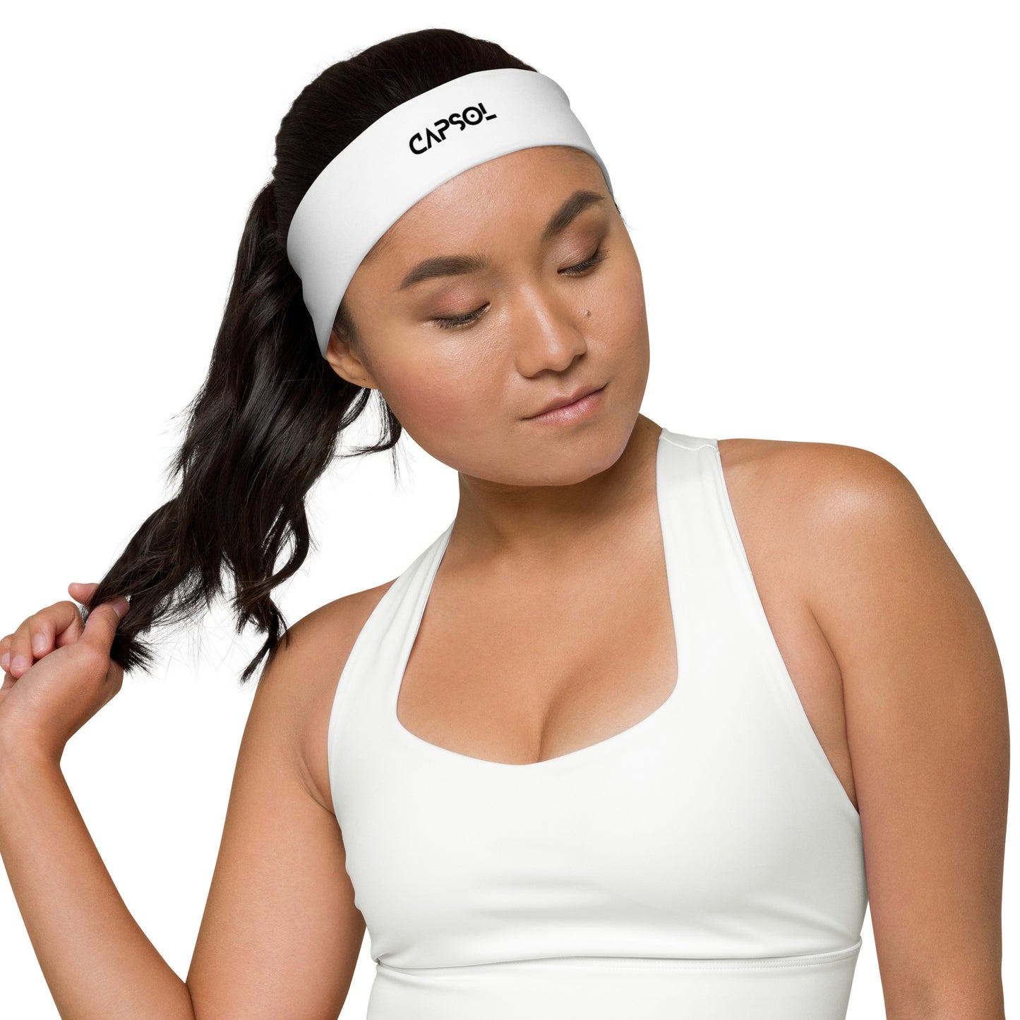 CapSol - black text - Headband