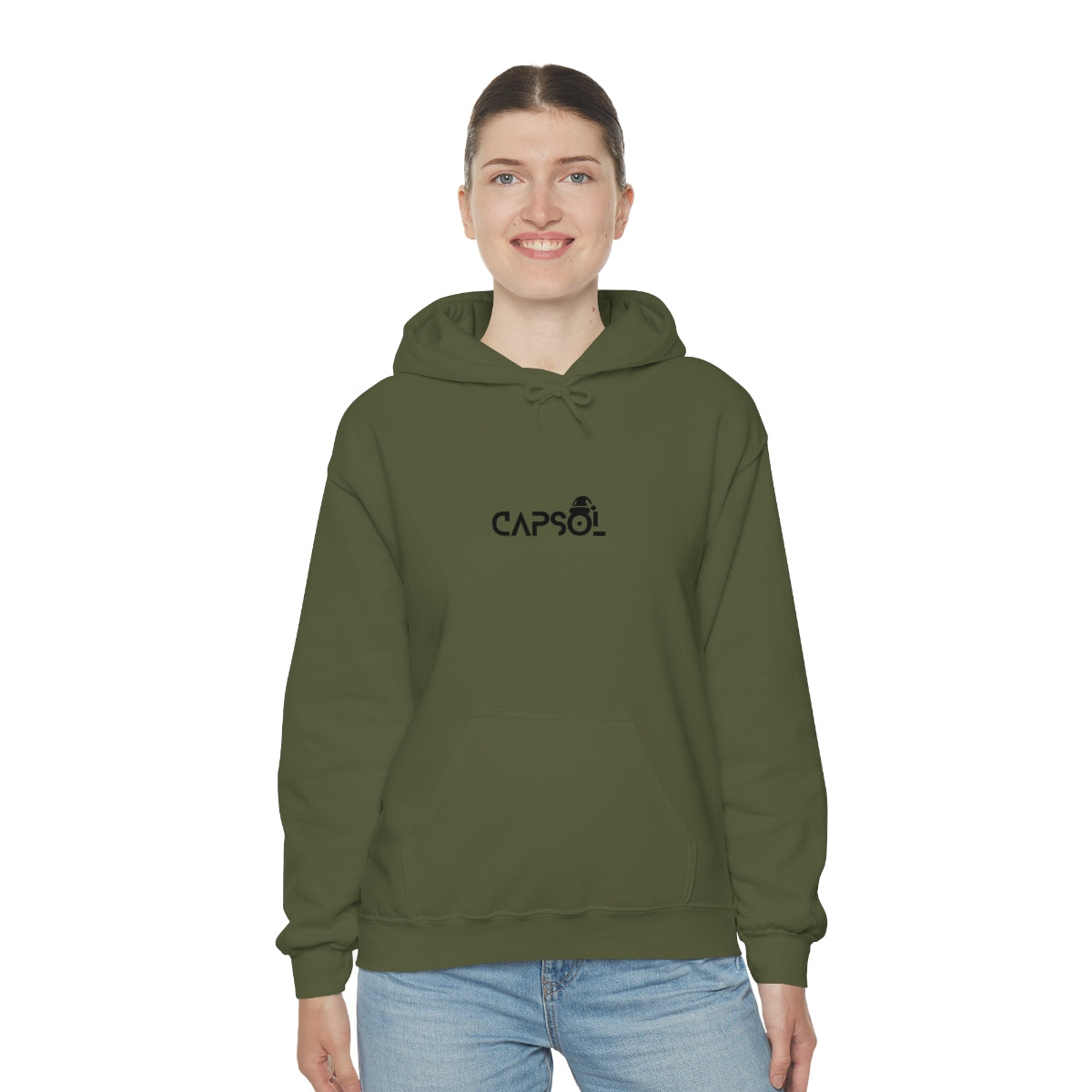 CapSol (front) - black text - XMAS - Unisex Heavy Blend™ Hooded Sweatshirt