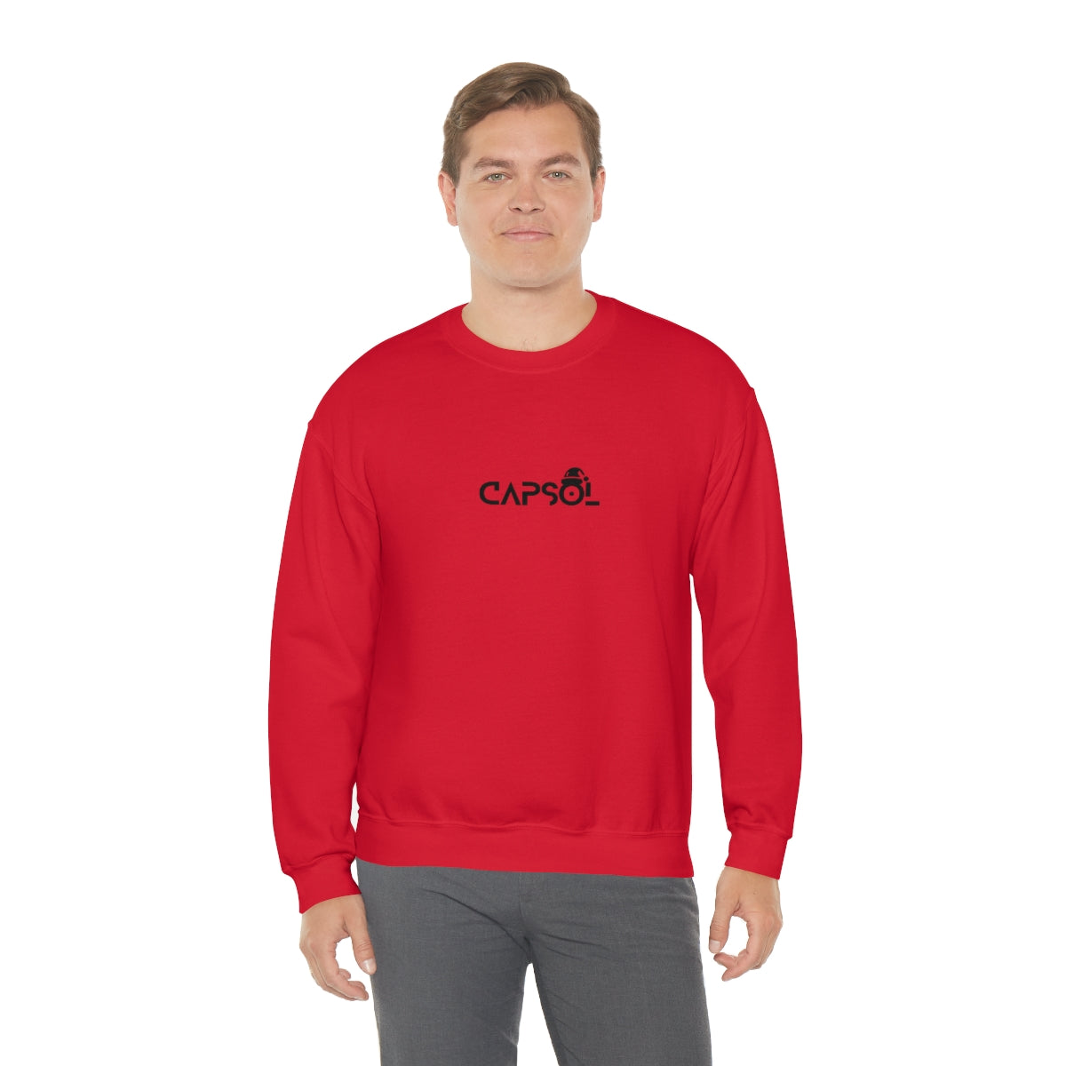 CapSol (front) - black text - XMAS - Unisex Heavy Blend™ Crewneck Sweatshirt