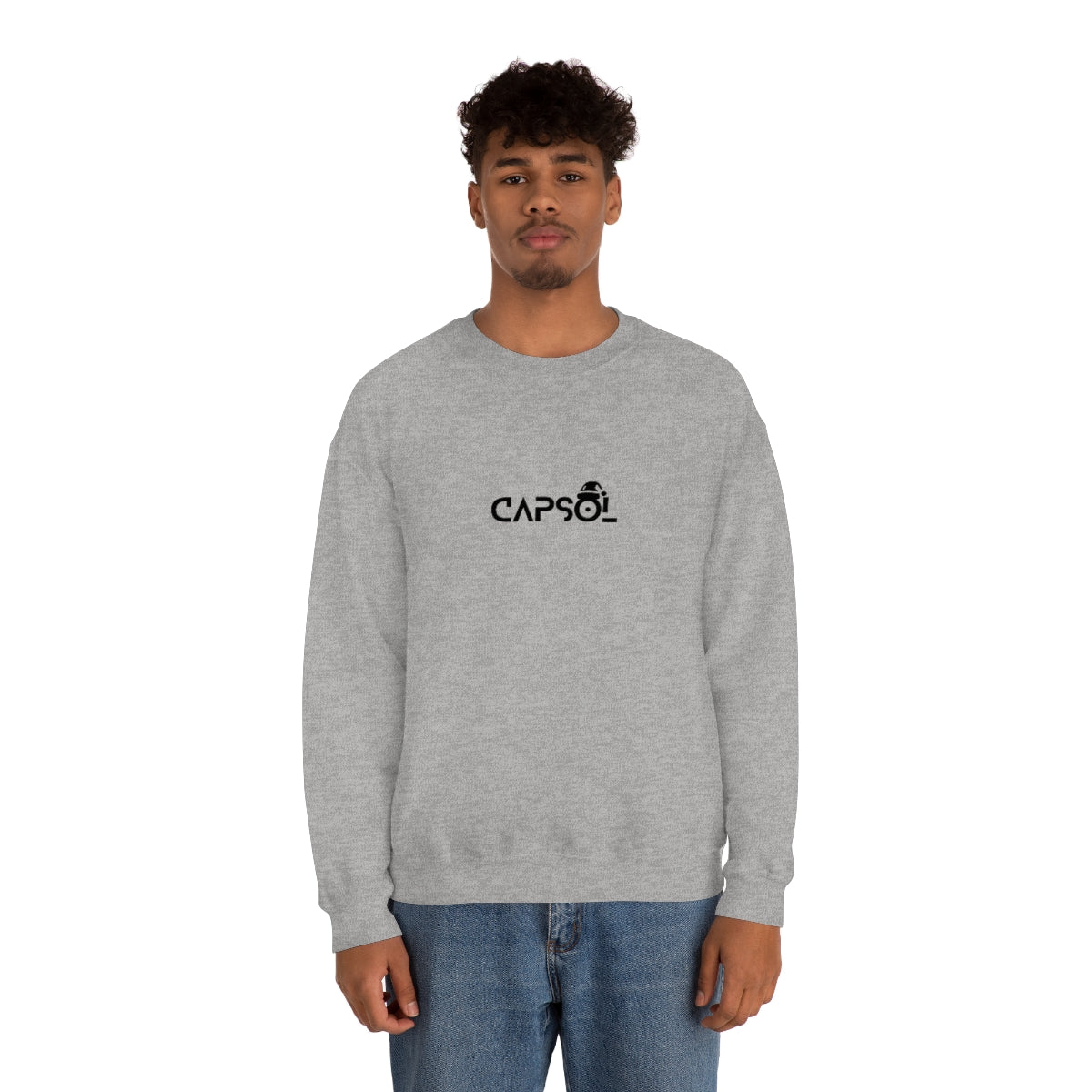 CapSol (front) - black text - XMAS - Unisex Heavy Blend™ Crewneck Sweatshirt