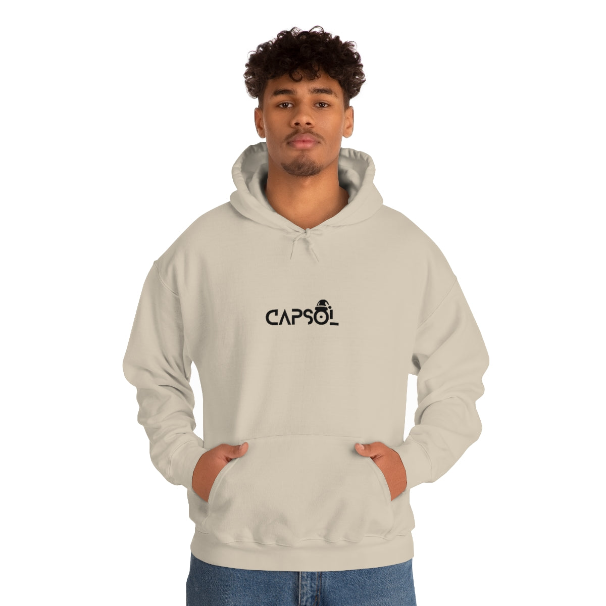 CapSol (front) - black text - XMAS - Unisex Heavy Blend™ Hooded Sweatshirt