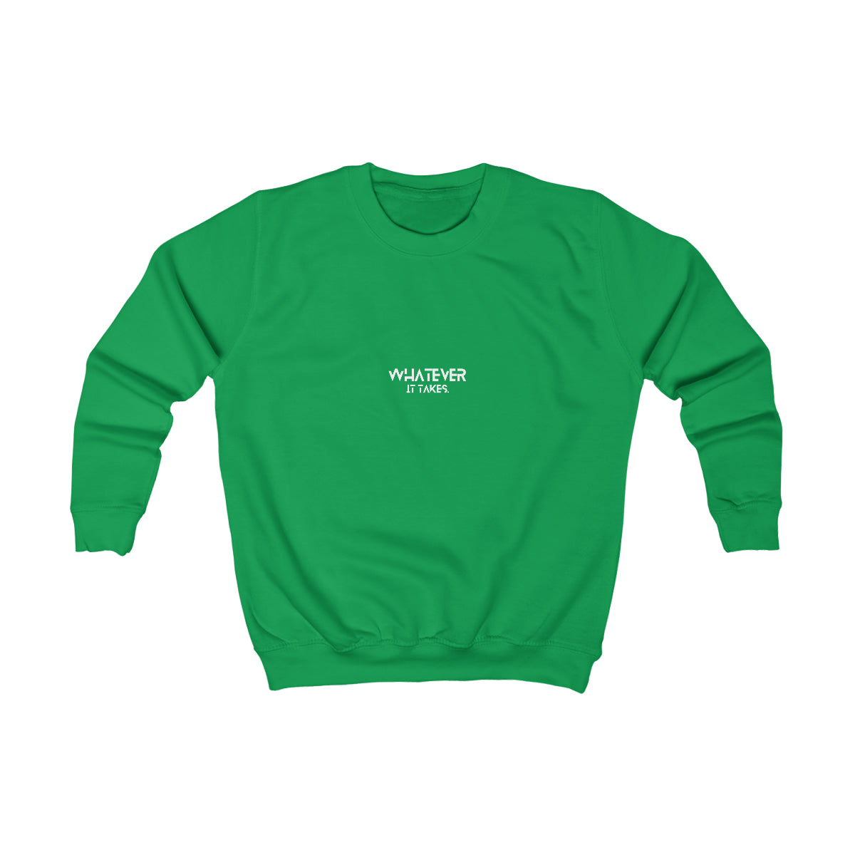 Whatever it takes (front) - white/pink text - Kids Sweatshirt