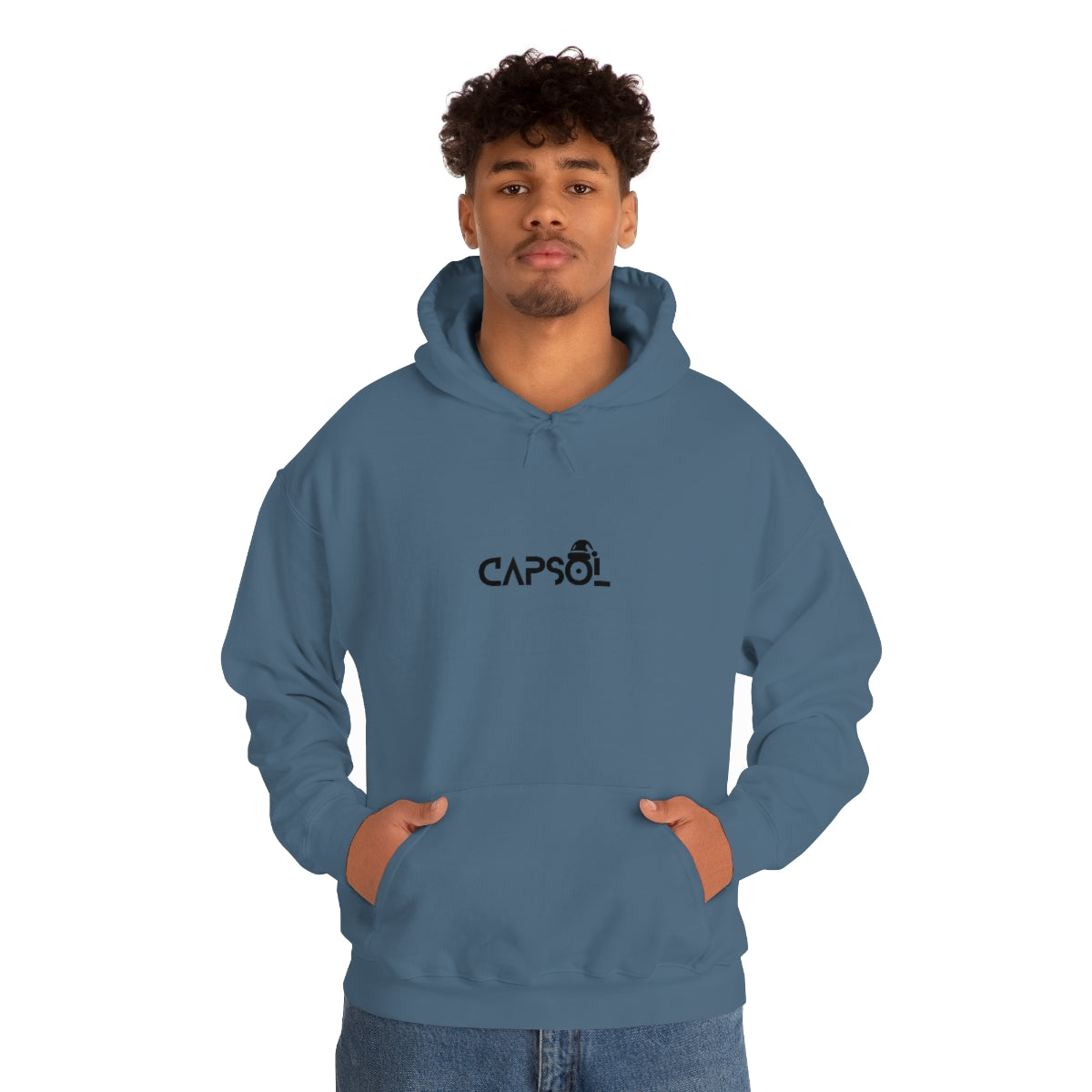 CapSol (front) - black text - XMAS - Unisex Heavy Blend™ Hooded Sweatshirt