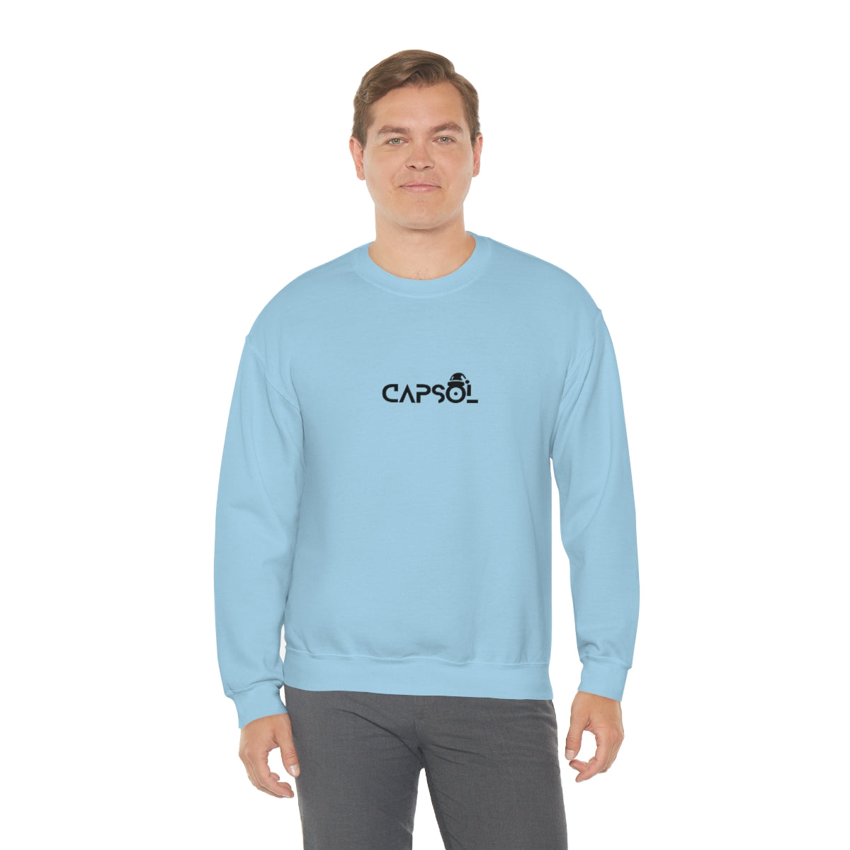 CapSol (front) - black text - XMAS - Unisex Heavy Blend™ Crewneck Sweatshirt