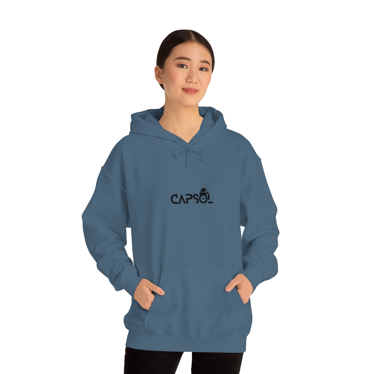 CapSol (front) - black text - XMAS - Unisex Heavy Blend™ Hooded Sweatshirt