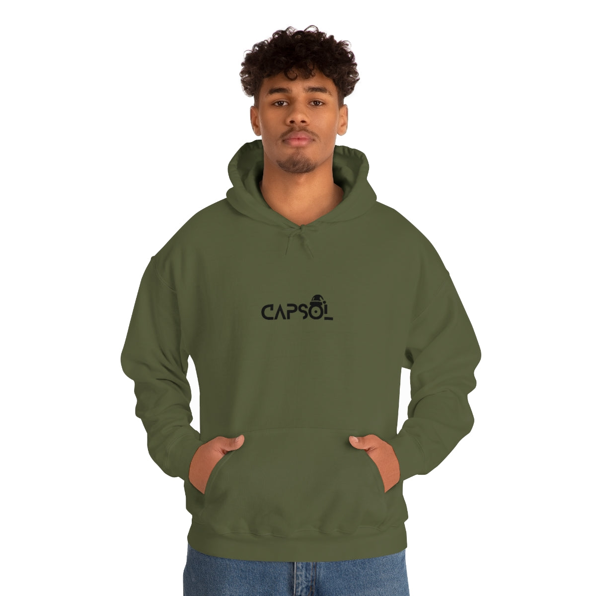 CapSol (front) - black text - XMAS - Unisex Heavy Blend™ Hooded Sweatshirt