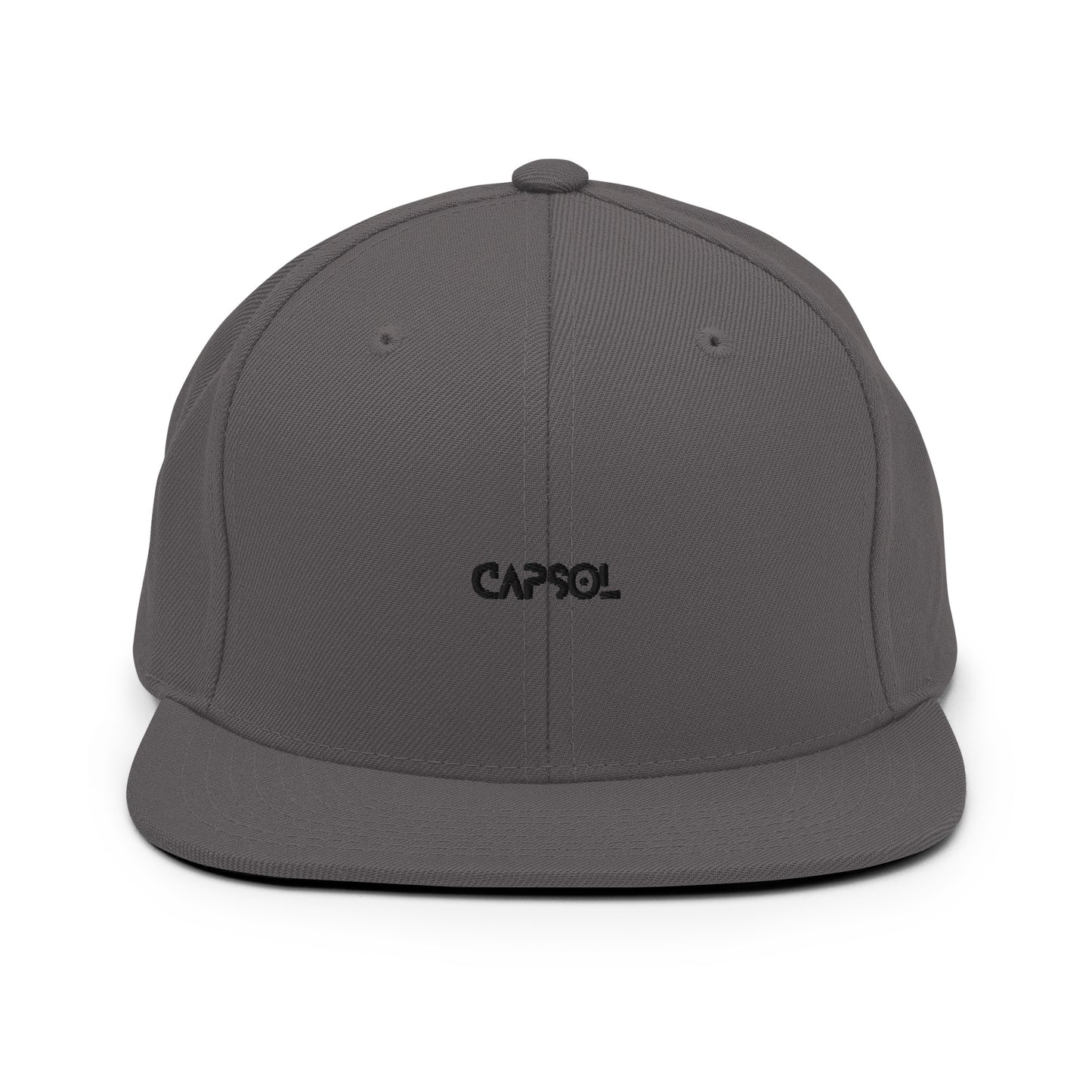 CapSol - black thread - Snapback hat