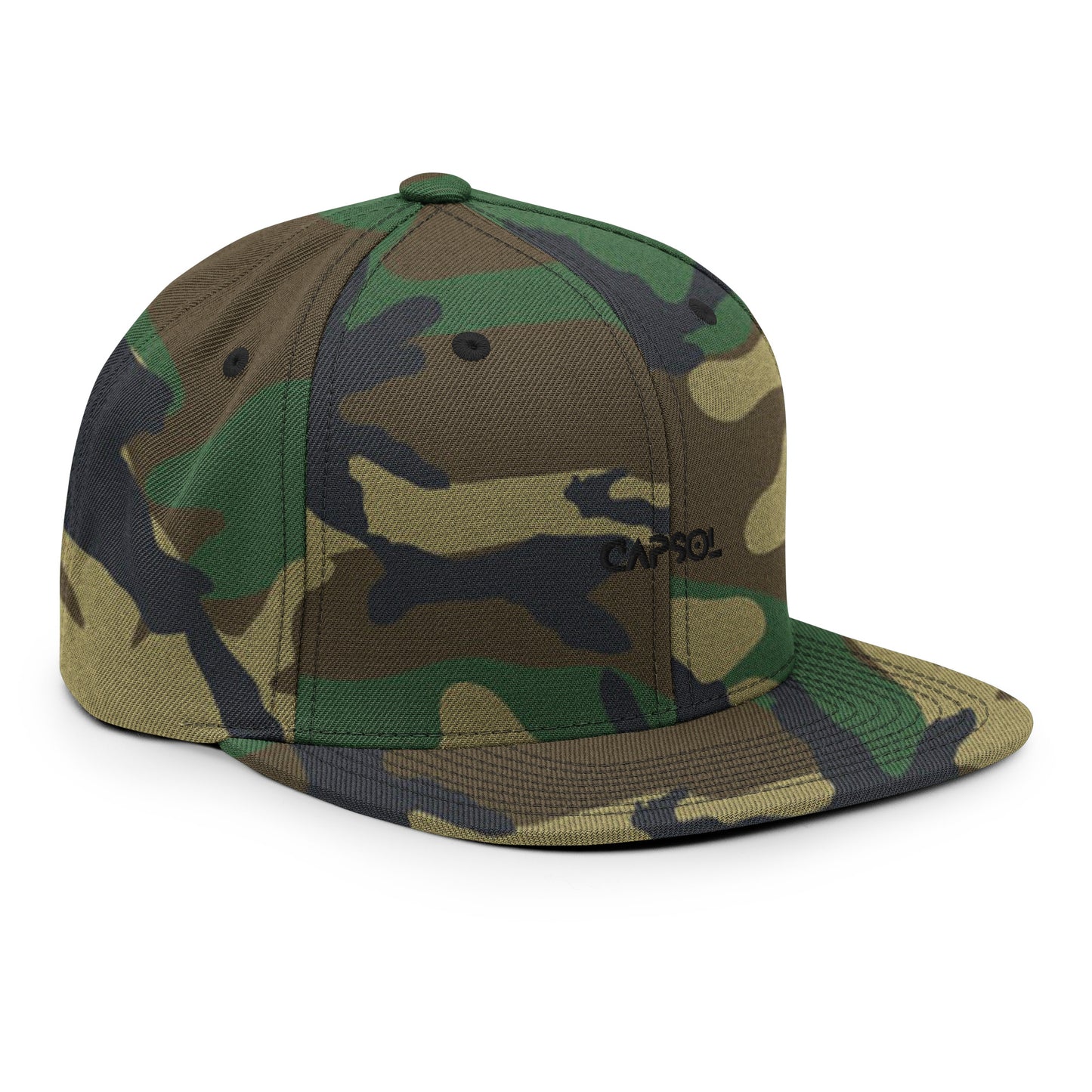 CapSol - black thread - Snapback hat