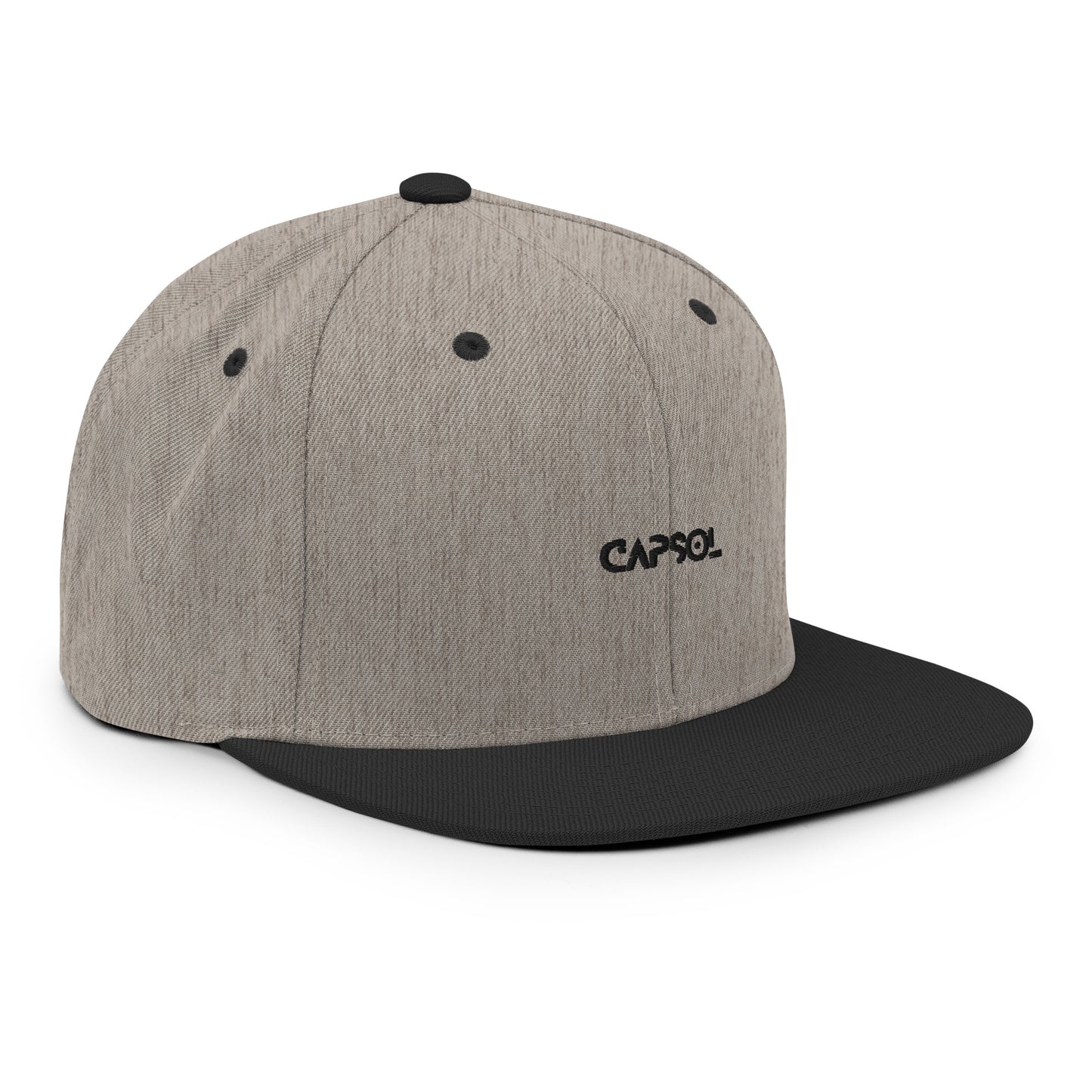 CapSol - black thread - Snapback hat
