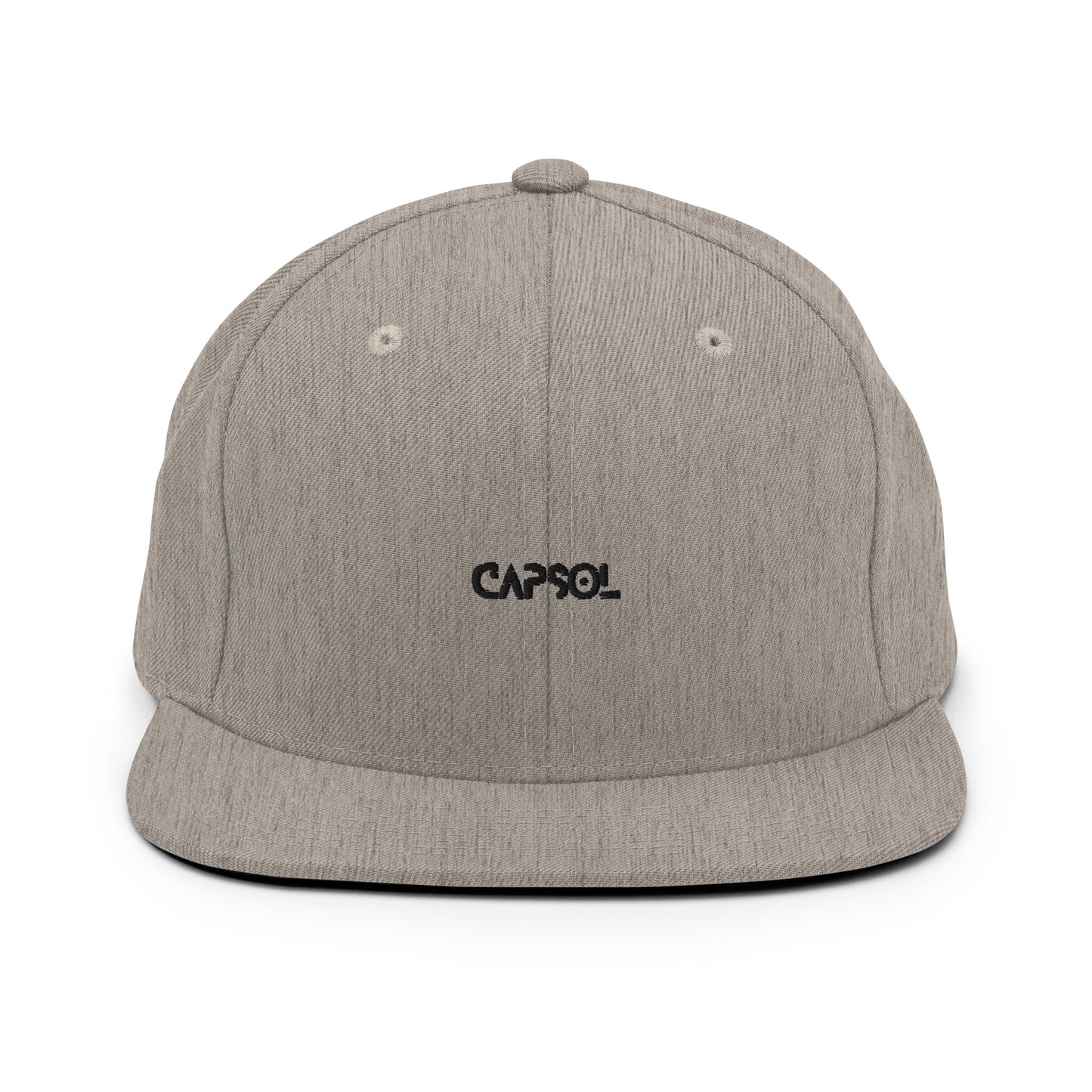 CapSol - black thread - Snapback hat