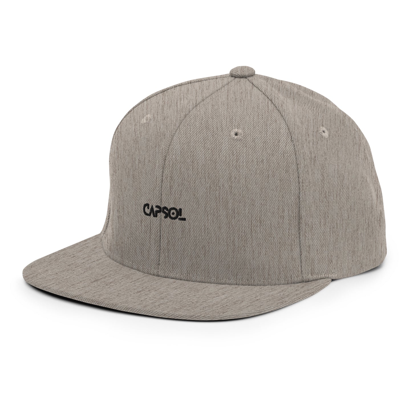 CapSol - black thread - Snapback hat