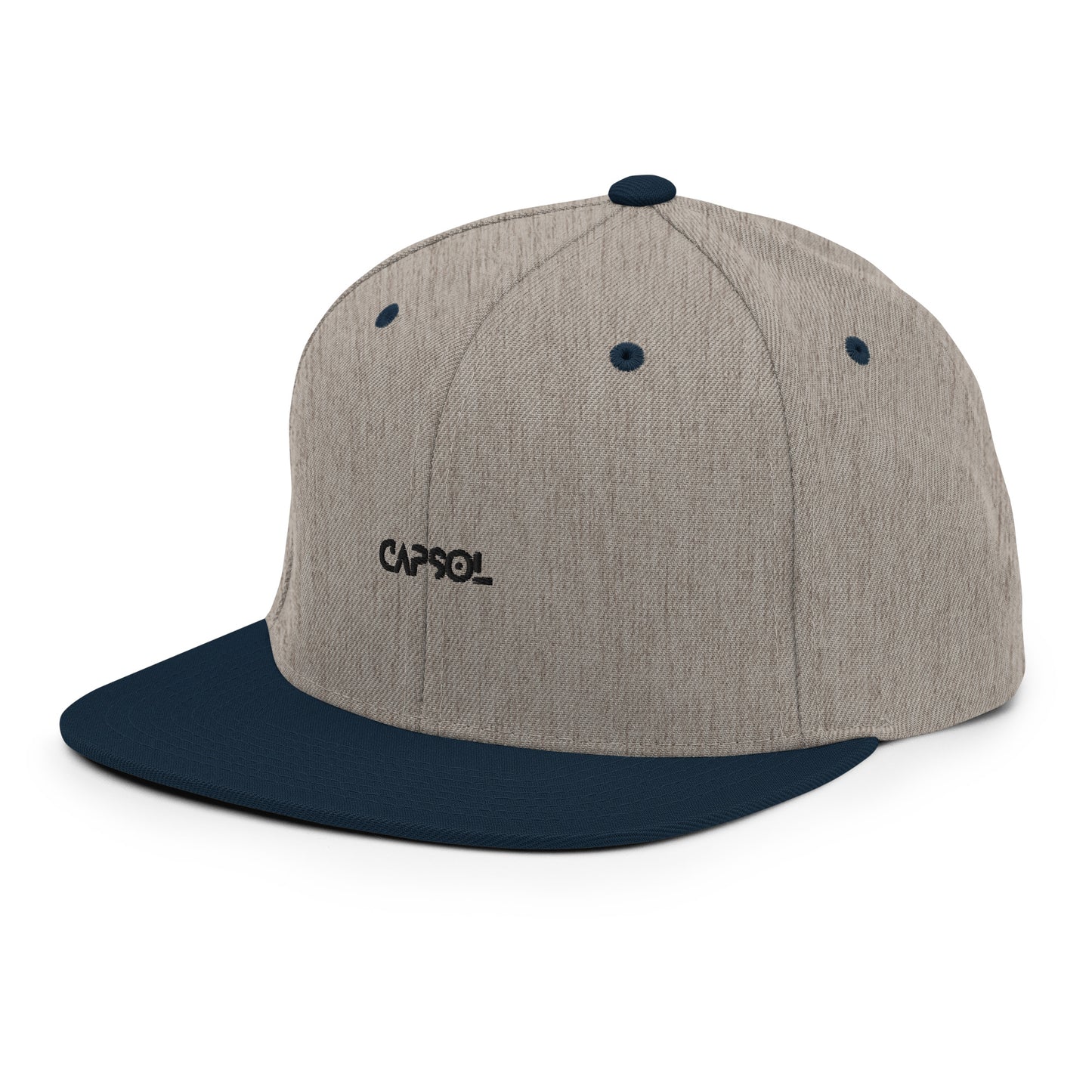 CapSol - black thread - Snapback hat
