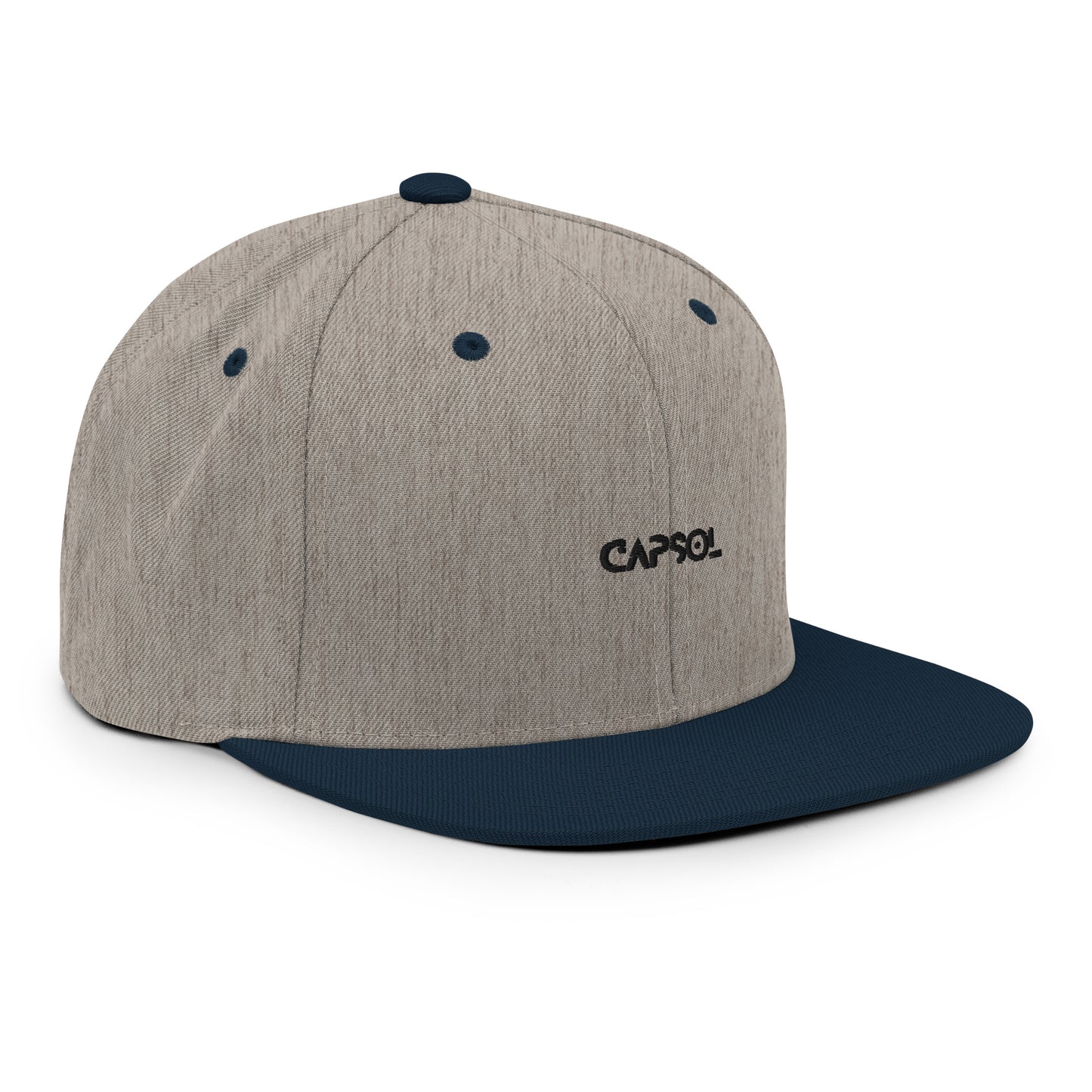 CapSol - black thread - Snapback hat