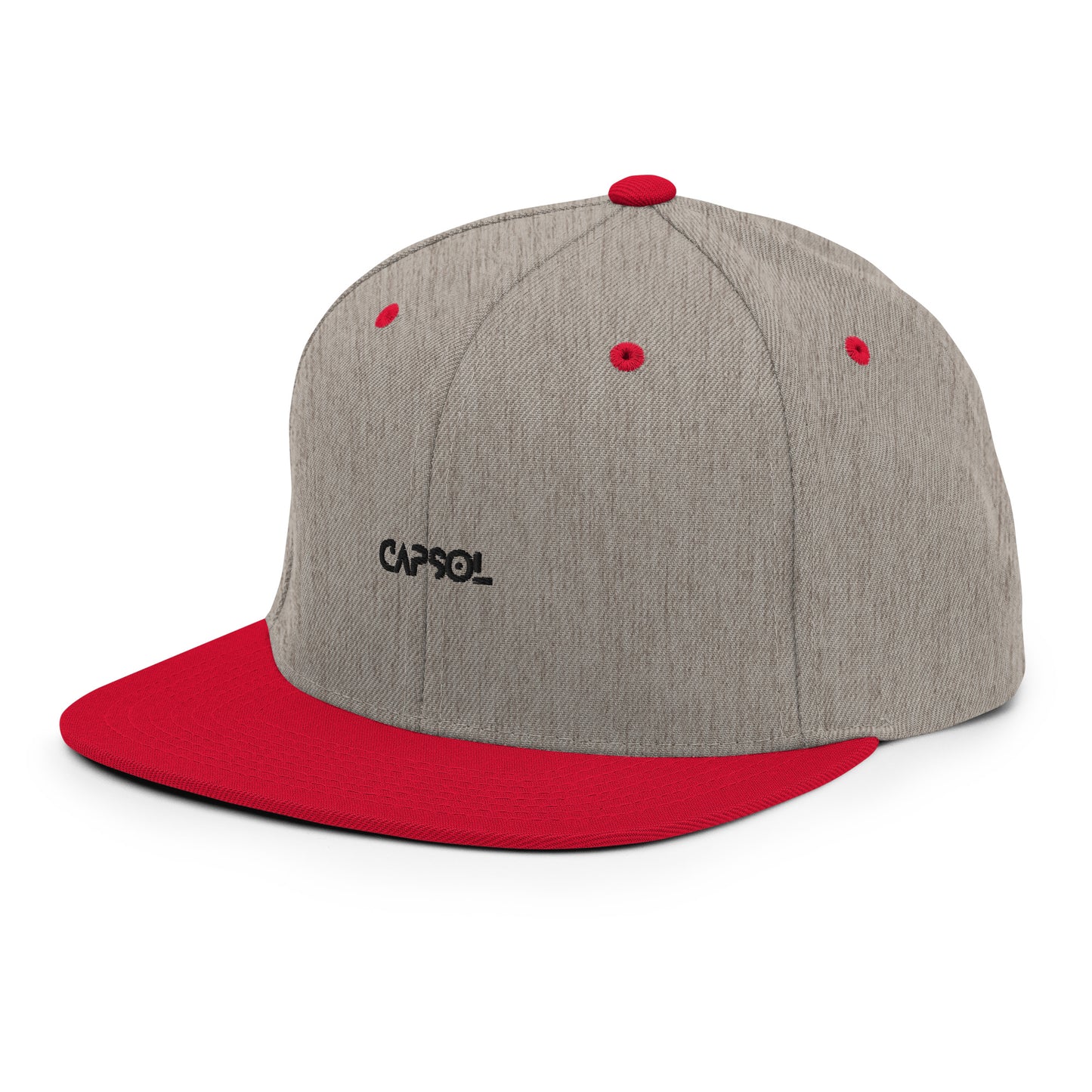 CapSol - black thread - Snapback hat
