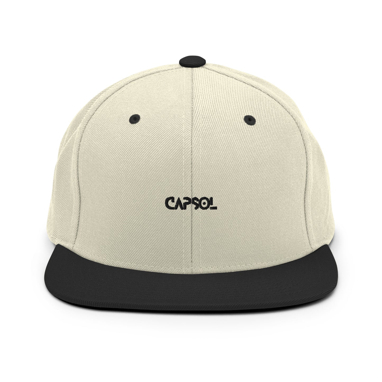 CapSol - black thread - Snapback hat