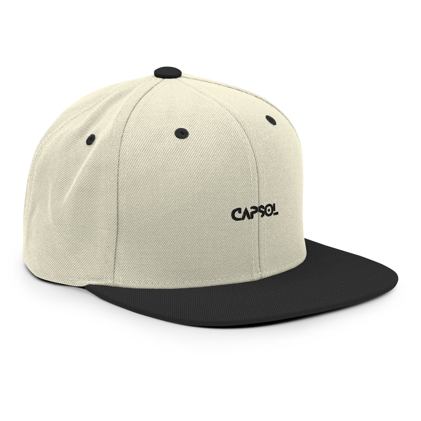 CapSol - black thread - Snapback hat