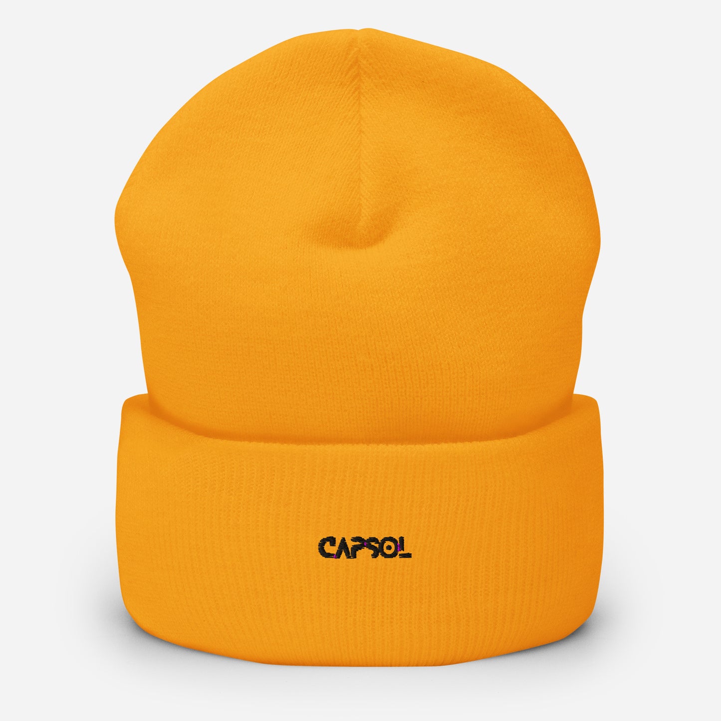 CapSol - black thread - Cuffed Beanie