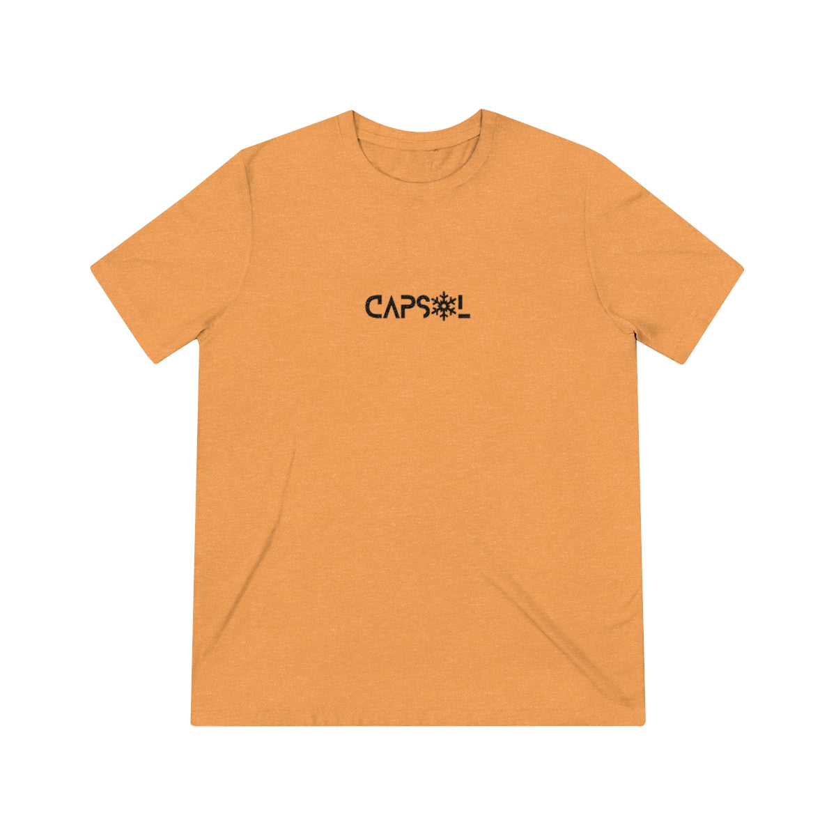 CapSol (front) - black text - SNOWFLAKE - Unisex Triblend Tee