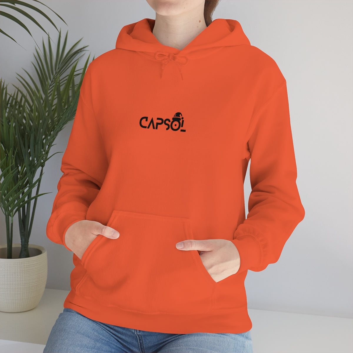 CapSol (front) - black text - XMAS - Unisex Heavy Blend™ Hooded Sweatshirt