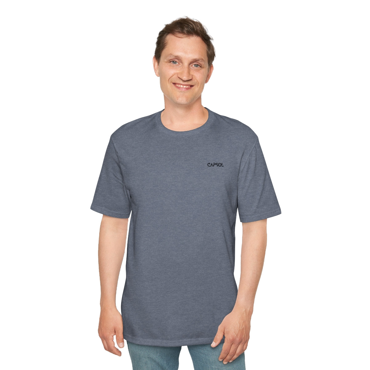 CapSol (front left) - black text - Perfect Weight® Tee