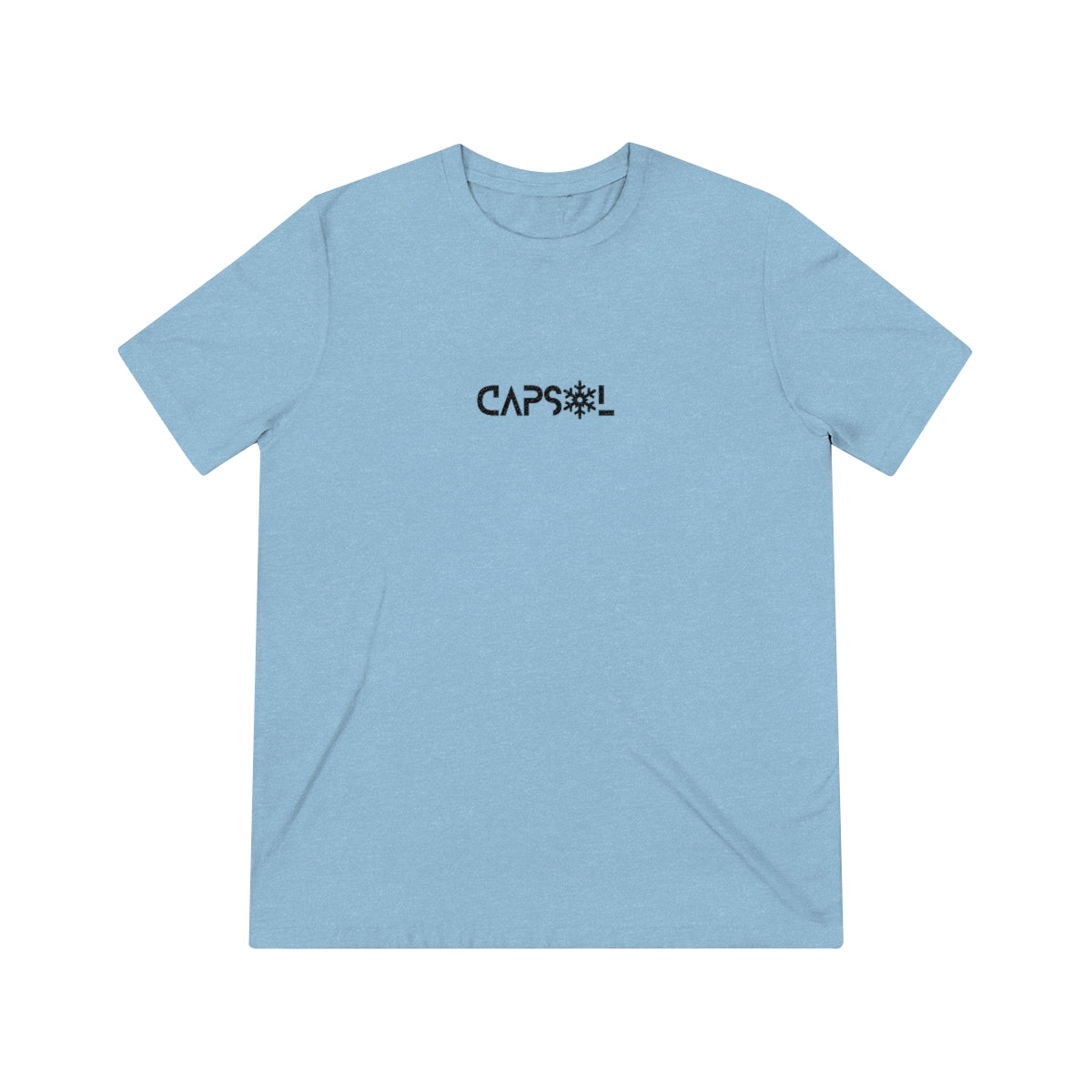 CapSol (front) - black text - SNOWFLAKE - Unisex Triblend Tee