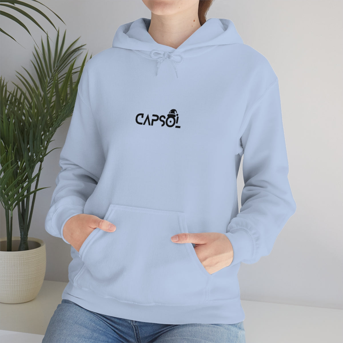 CapSol (front) - black text - XMAS - Unisex Heavy Blend™ Hooded Sweatshirt