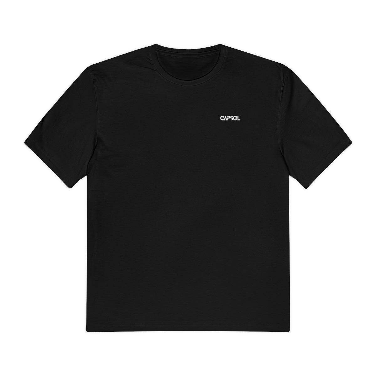 CapSol (front left) - black text - Perfect Weight® Tee