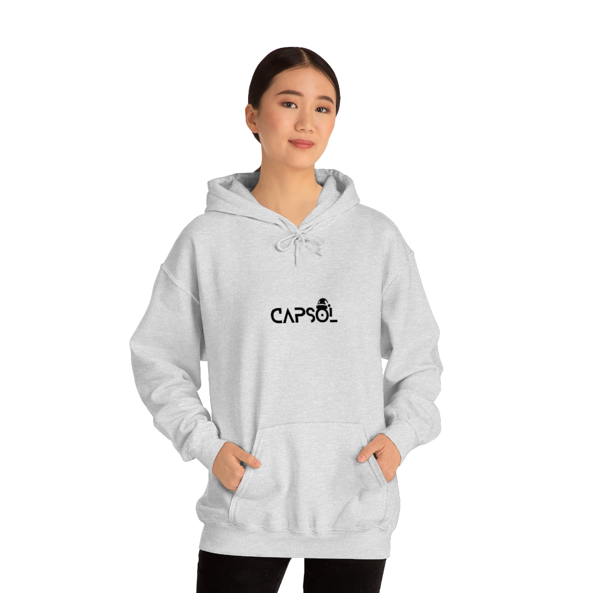 CapSol (front) - black text - XMAS - Unisex Heavy Blend™ Hooded Sweatshirt