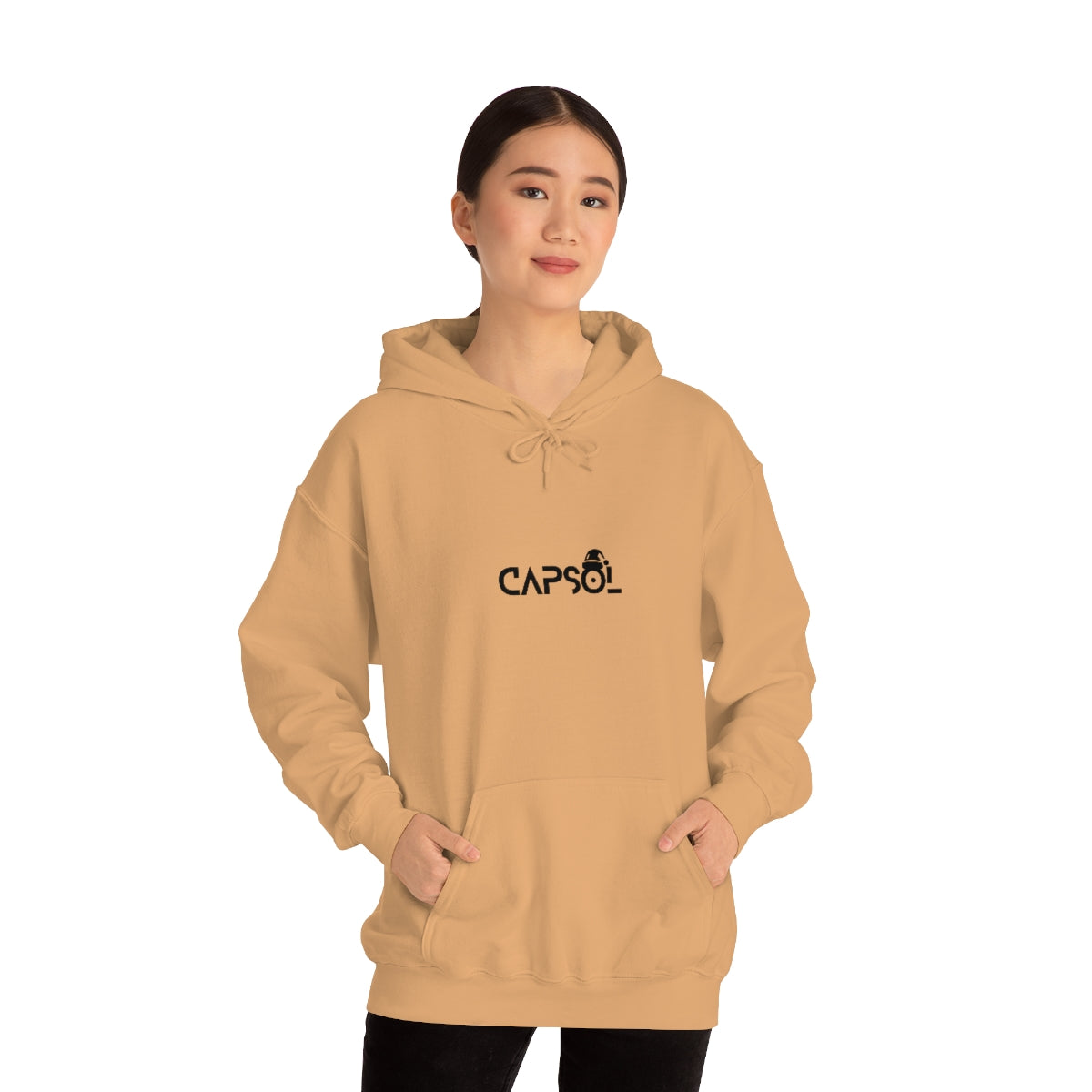 CapSol (front) - black text - XMAS - Unisex Heavy Blend™ Hooded Sweatshirt