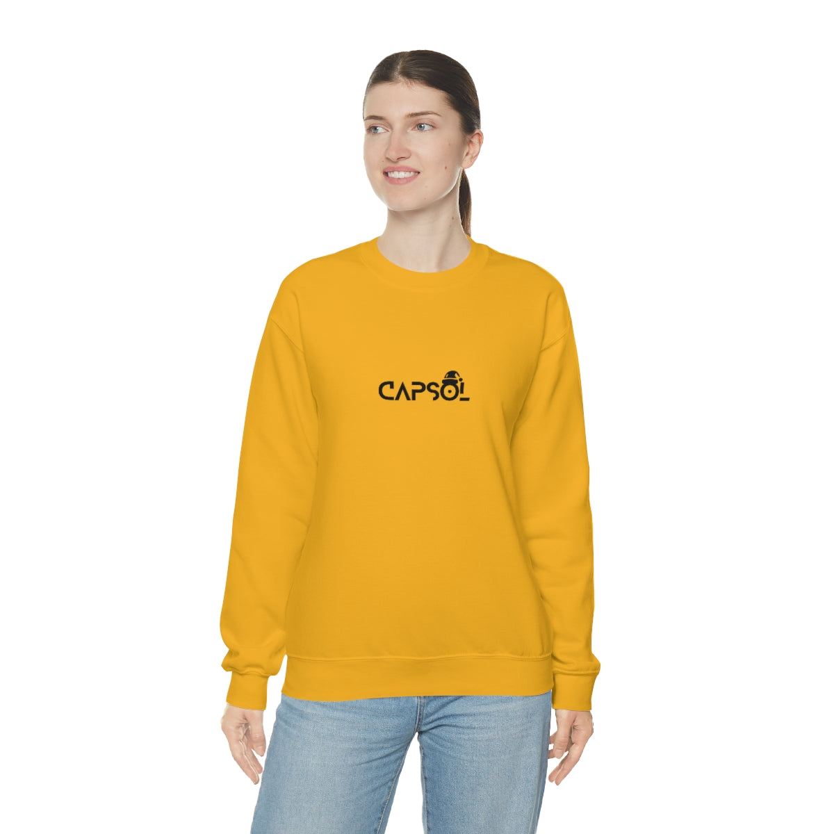 CapSol (front) - black text - XMAS - Unisex Heavy Blend™ Crewneck Sweatshirt