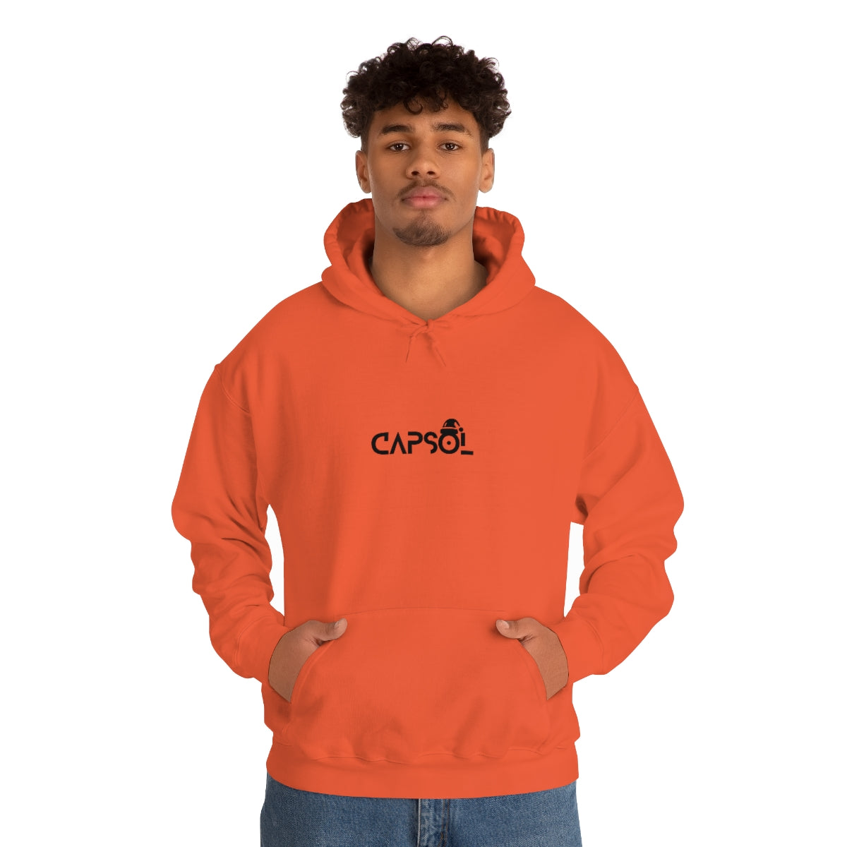 CapSol (front) - black text - XMAS - Unisex Heavy Blend™ Hooded Sweatshirt