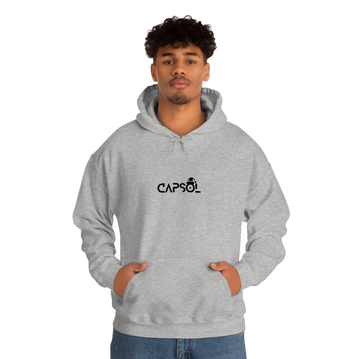 CapSol (front) - black text - XMAS - Unisex Heavy Blend™ Hooded Sweatshirt