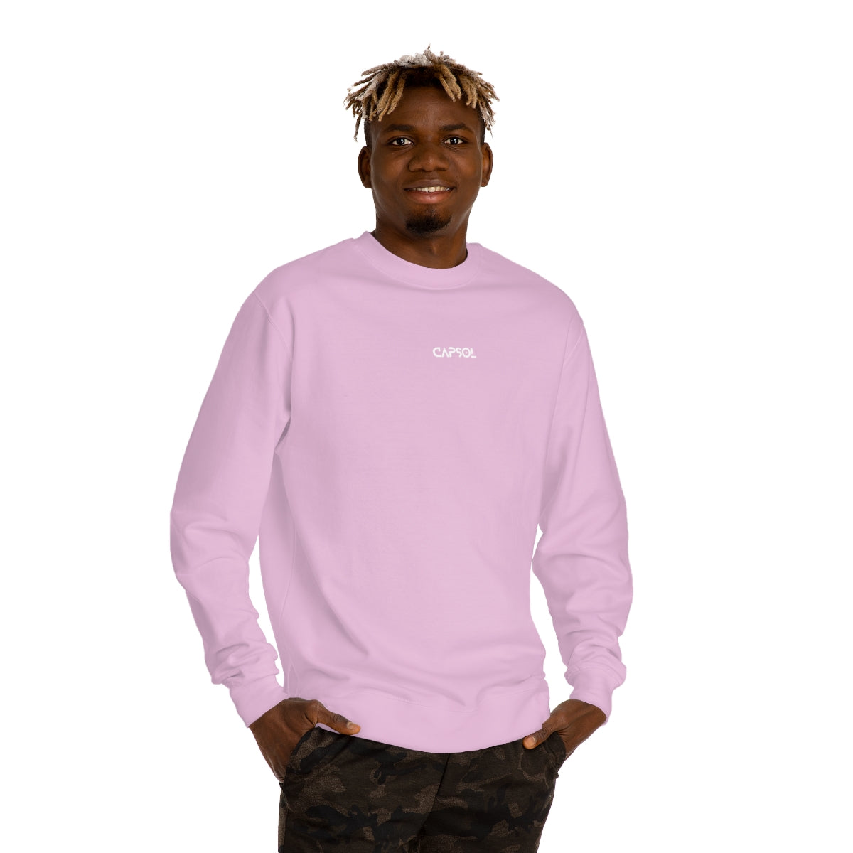 CapSol (front) - white text - Unisex Crew Neck Sweatshirt INDEPENDENT
