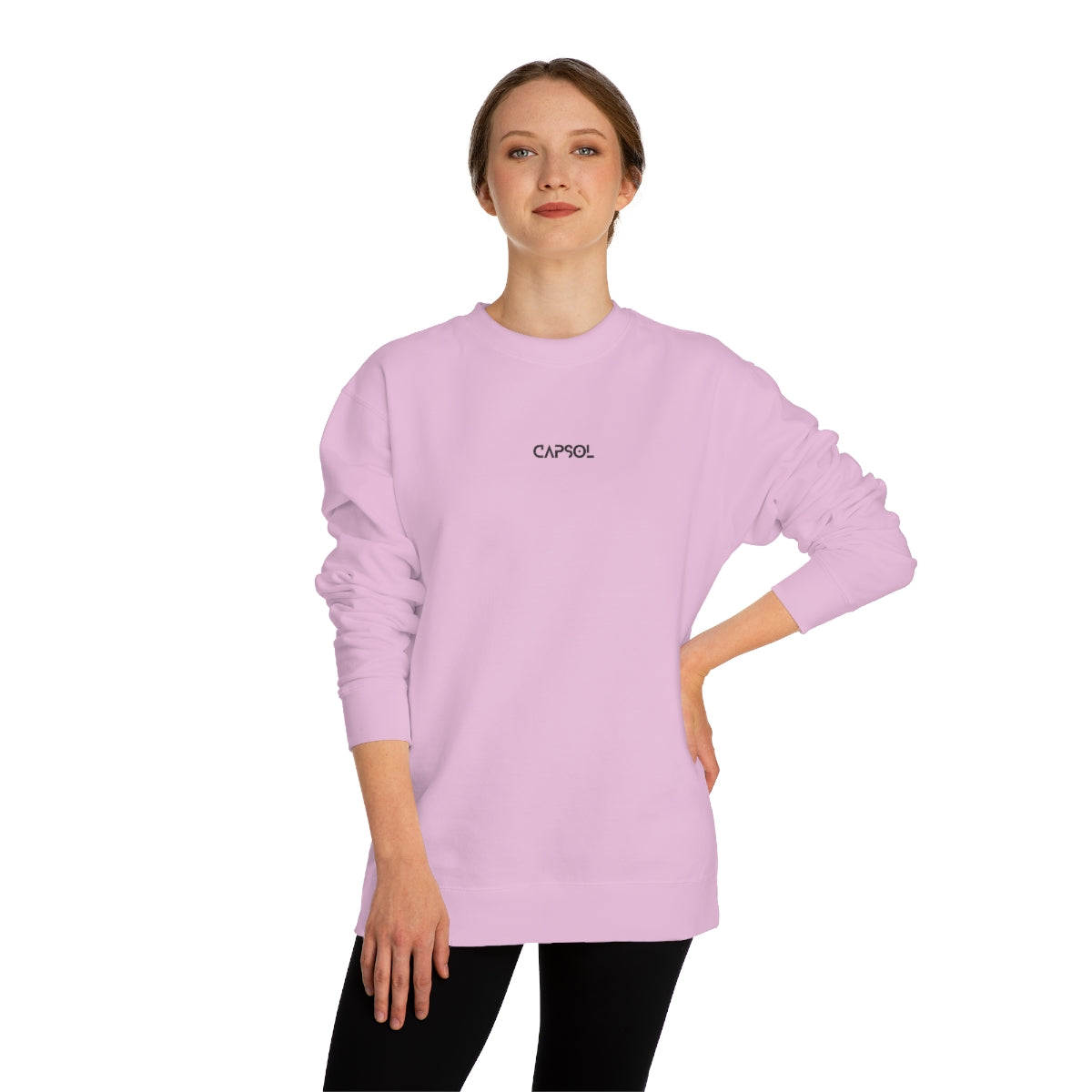 CapSol (front) - black text - Unisex Crew Neck Sweatshirt INDEPENDENT