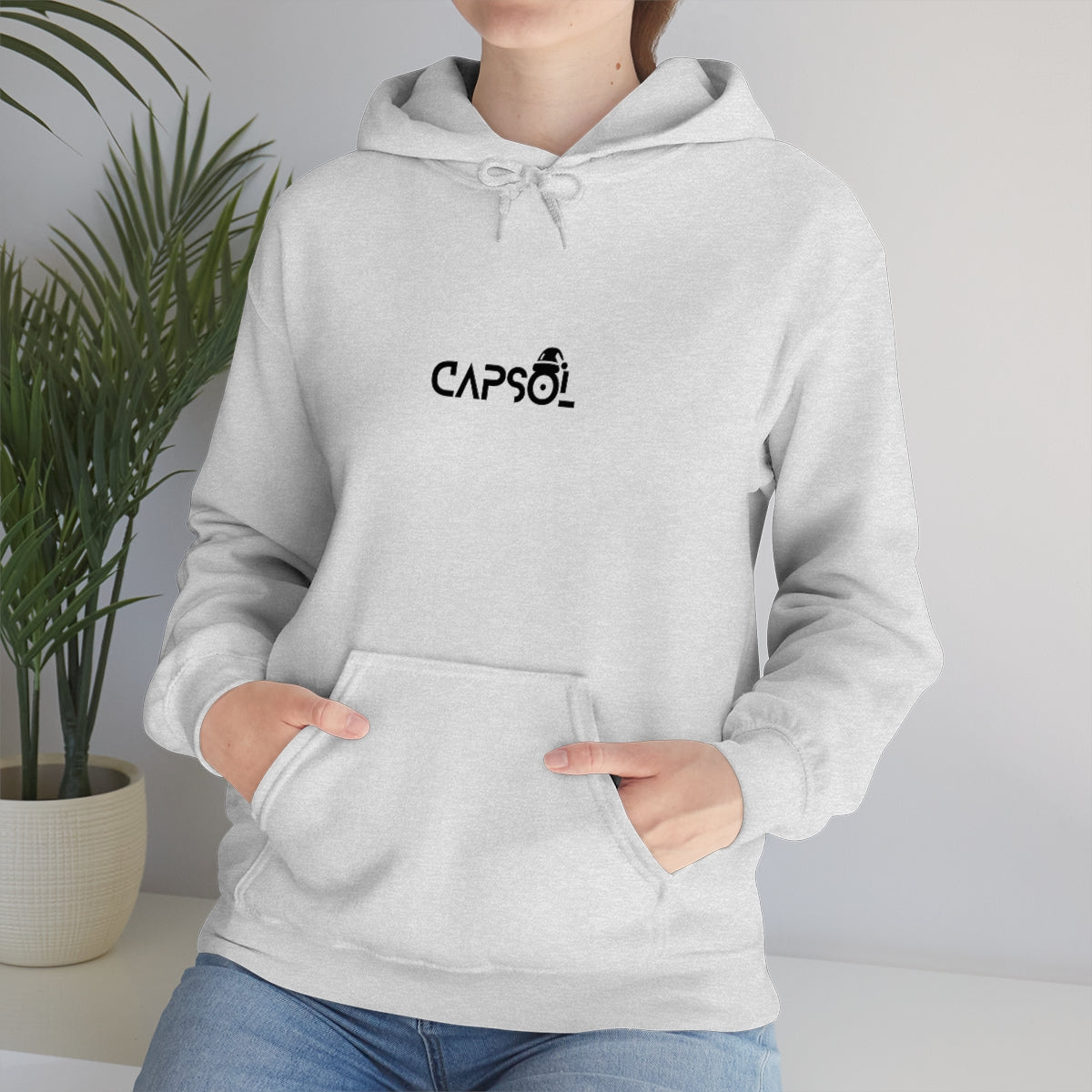 CapSol (front) - black text - XMAS - Unisex Heavy Blend™ Hooded Sweatshirt