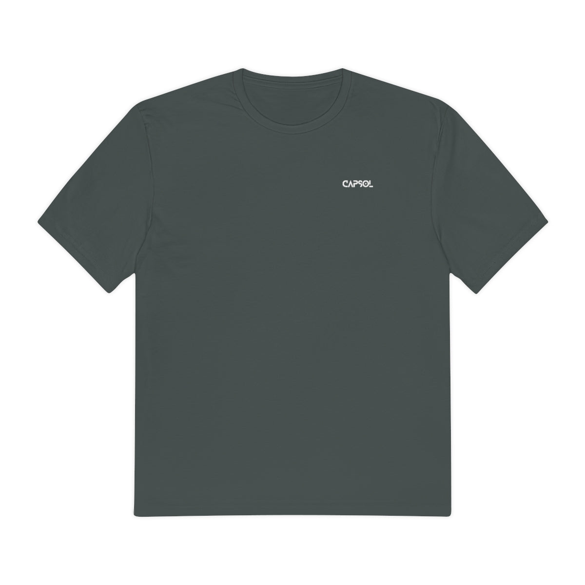 CapSol (front left) - white text - Perfect Weight® Tee