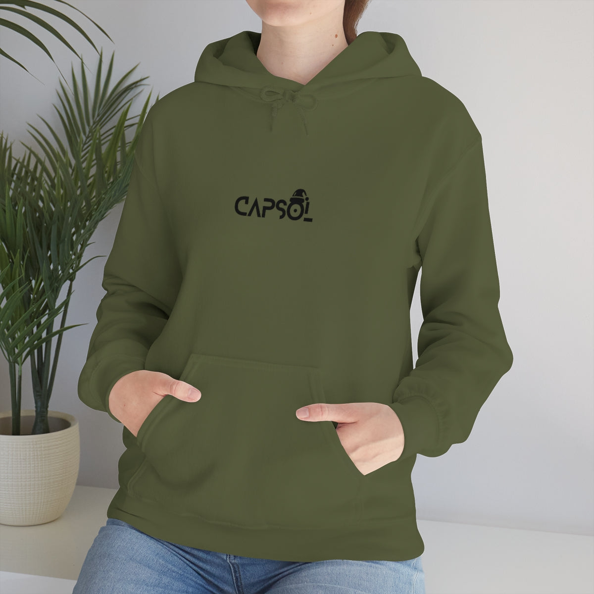 CapSol (front) - black text - XMAS - Unisex Heavy Blend™ Hooded Sweatshirt
