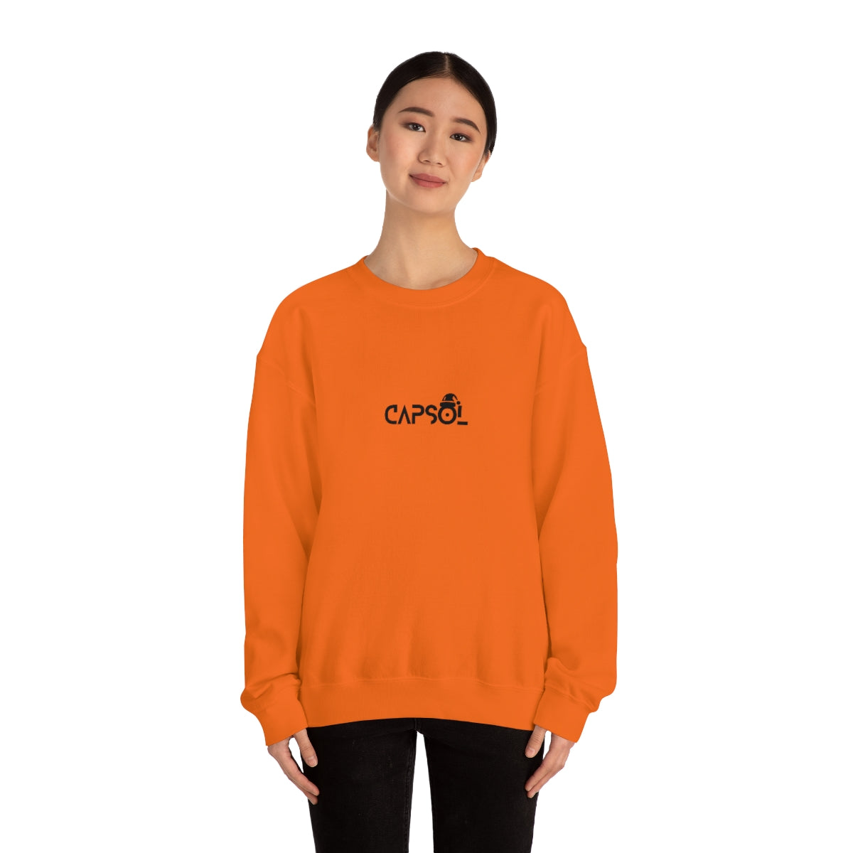 CapSol (front) - black text - XMAS - Unisex Heavy Blend™ Crewneck Sweatshirt