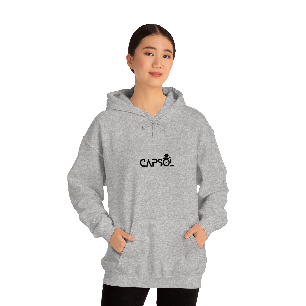 CapSol (front) - black text - XMAS - Unisex Heavy Blend™ Hooded Sweatshirt
