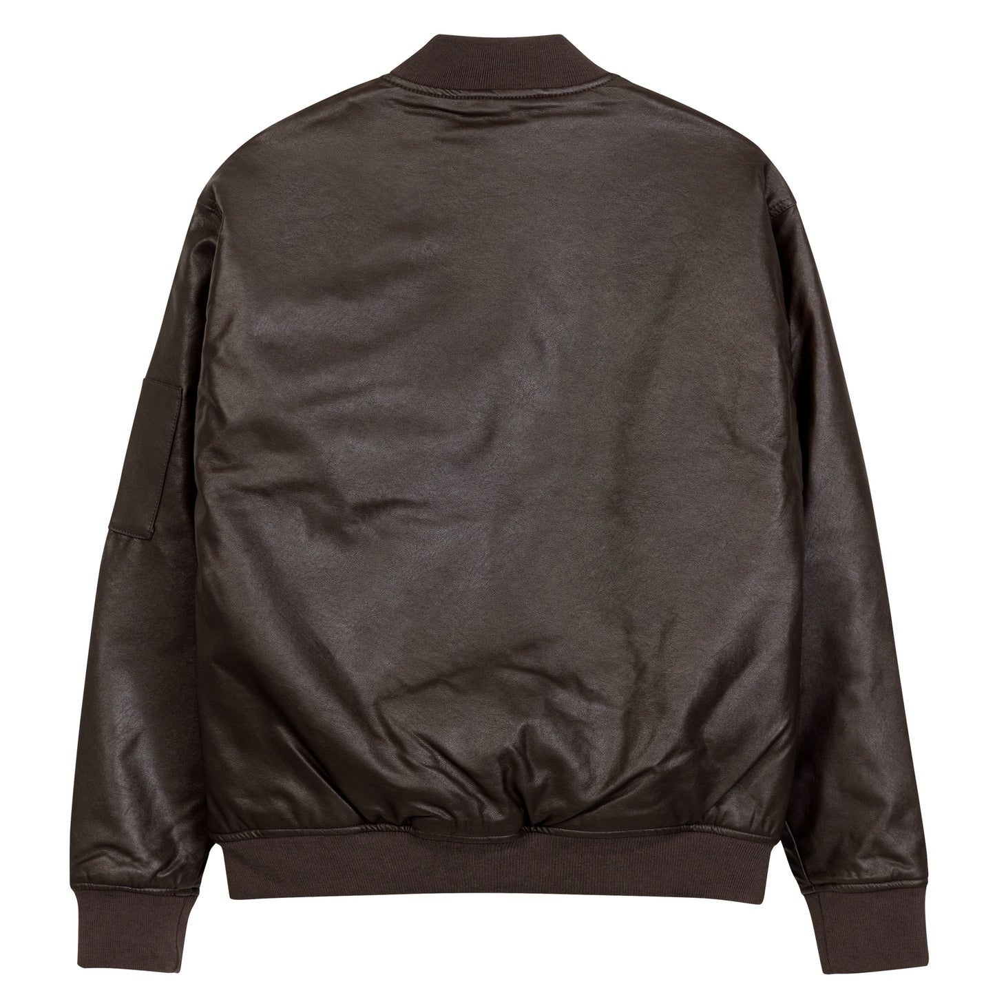 CapSol (front) - white thread - Leather Bomber Jacket
